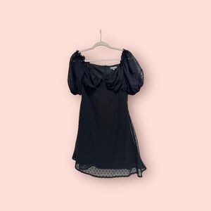 Missguided Black skater dress